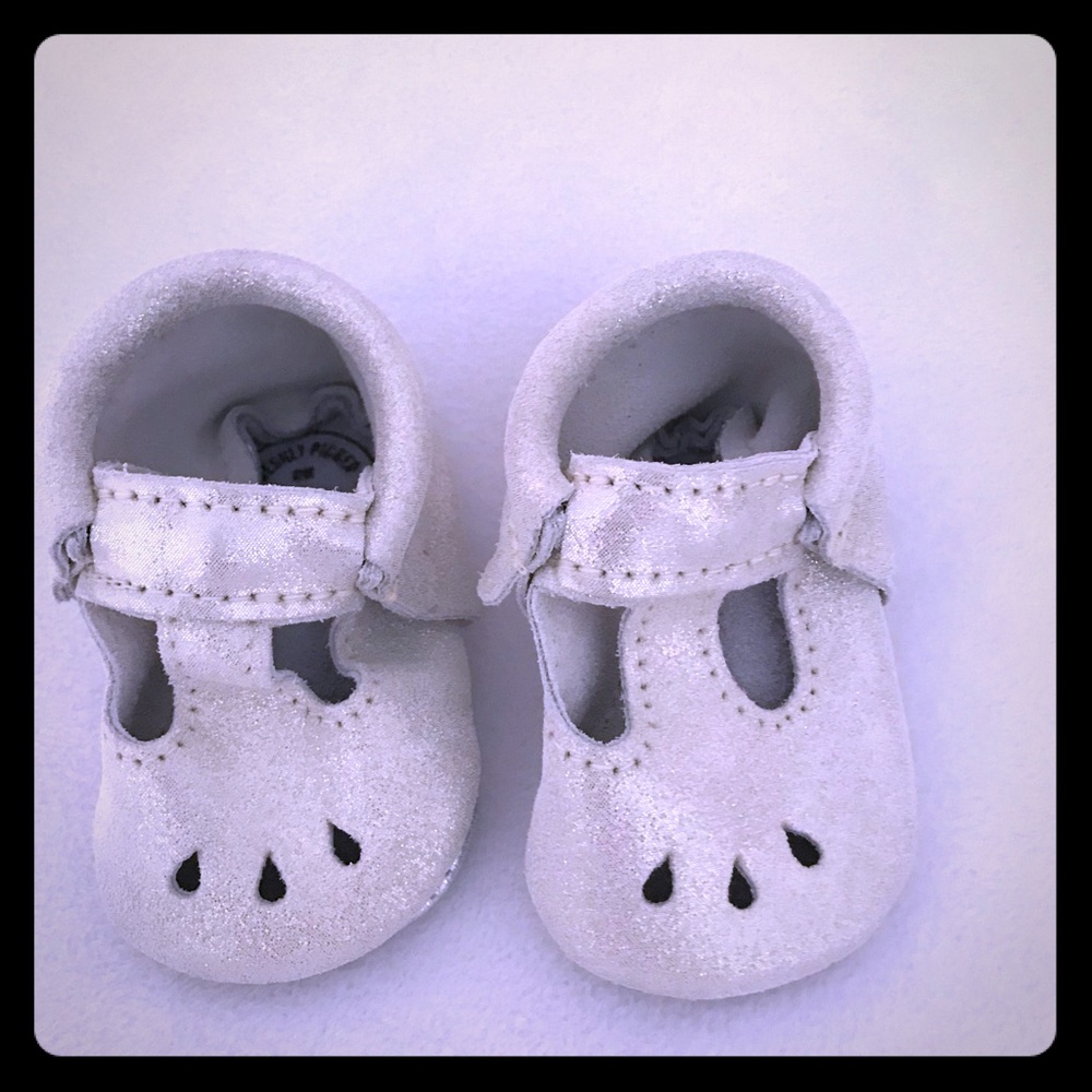 Freshly picked barely worn silver booties